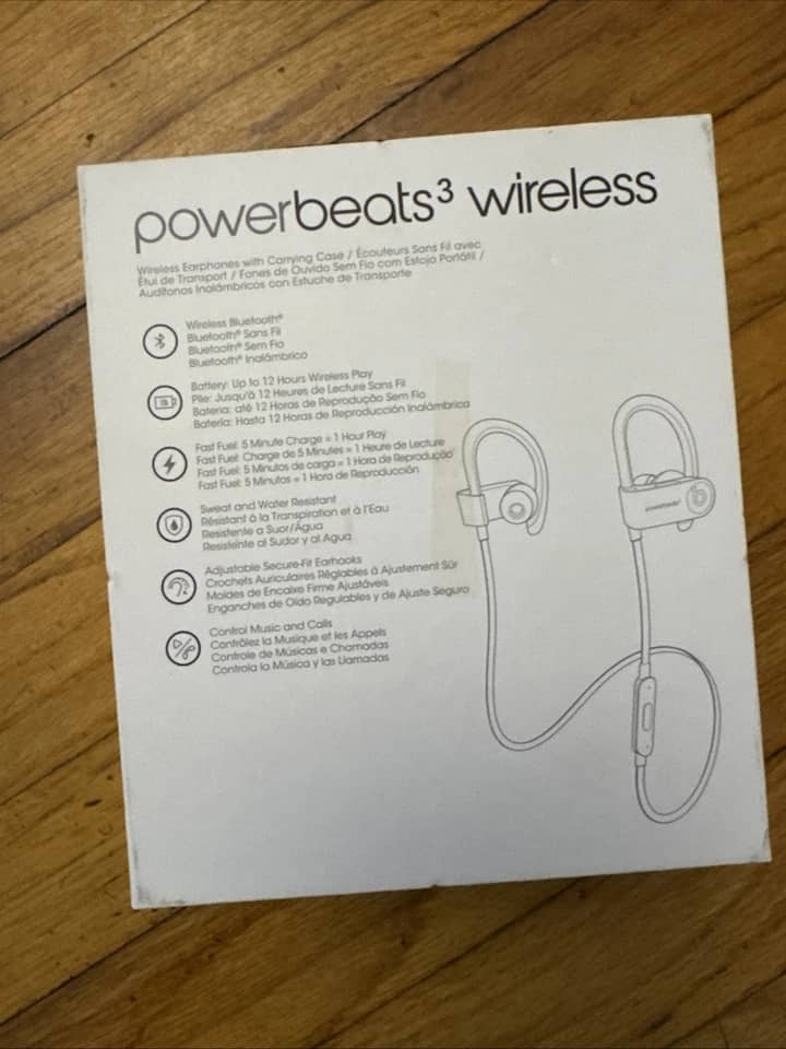 Beats Powerbeats3 Wireless Headphones & Earbuds Black New