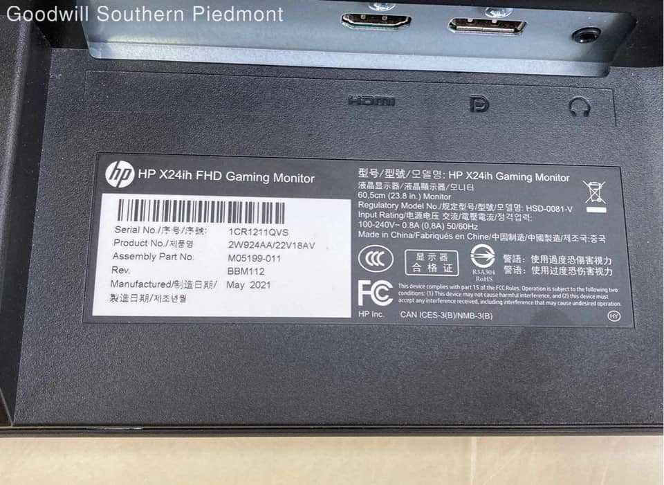 HP X24ih Monitors