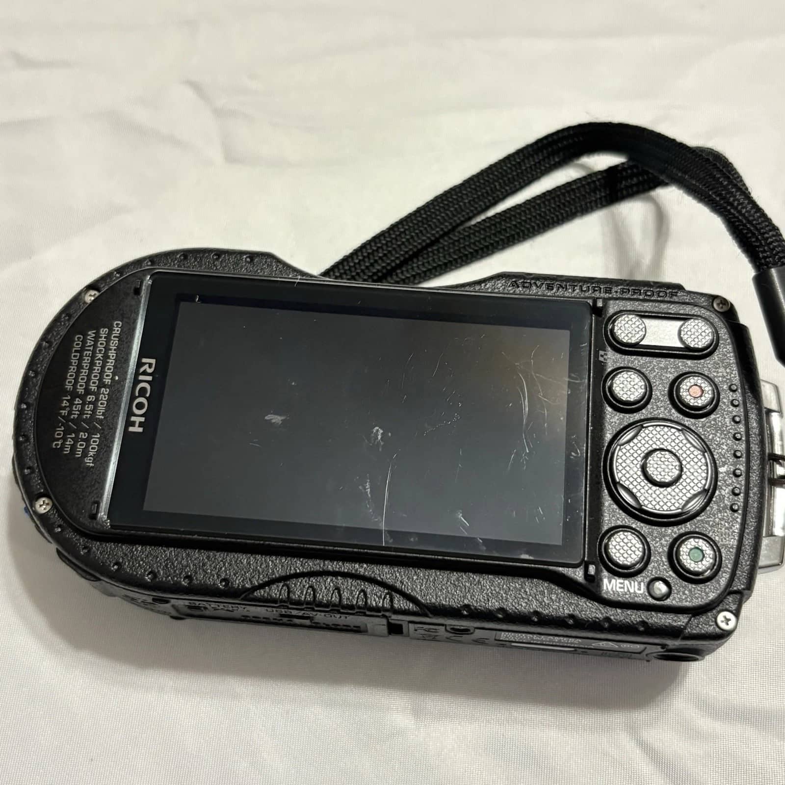 Ricoh WG 4 Digital Cameras Black New Body Only
