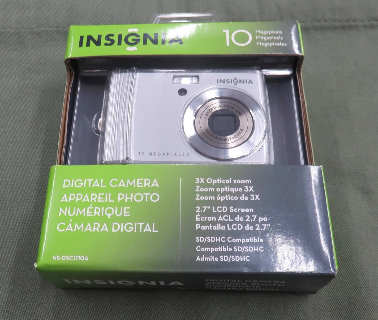 Insignia NS-DSC110A Digital Cameras Silver New Body Only