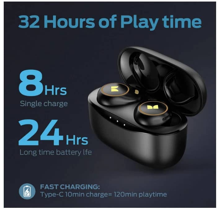 Monster Achieve 300 Headphones & Earbuds Black New