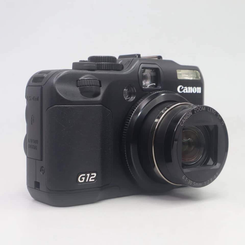 Canon PowerShot G12 Digital Cameras Black Used - Good Body Only