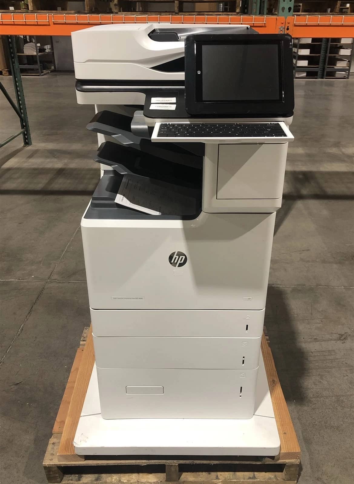 HP Color LaserJet Enterprise FlowMFP M682 (J8A17A) Printers Used - Good