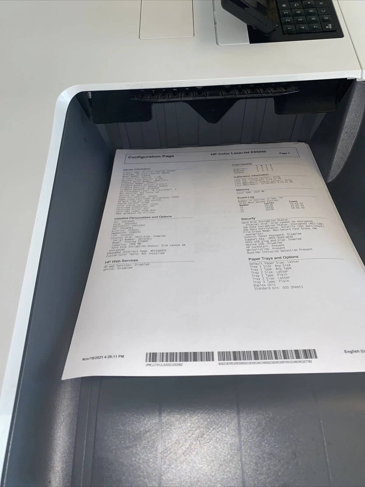 HP E65050 Printers Used - Good
