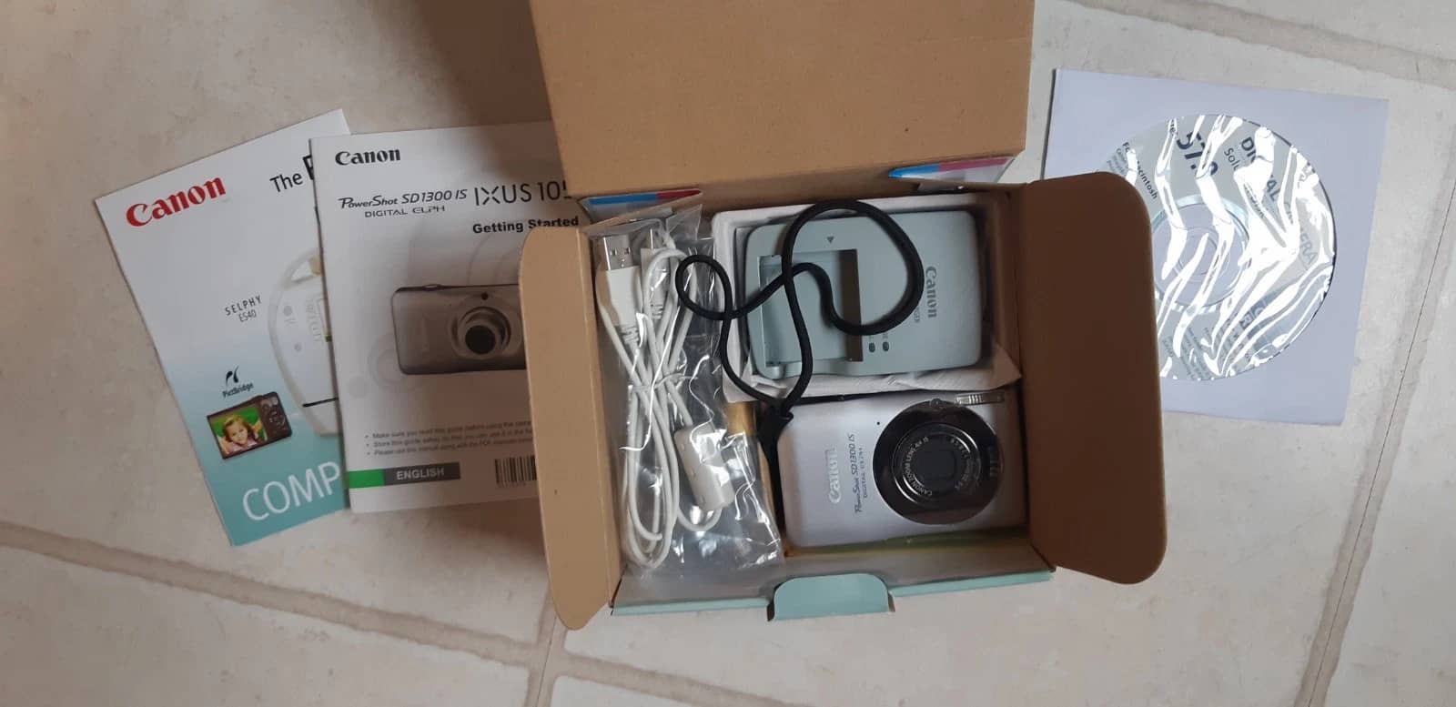 Canon PowerShot SD1300 IS Digital Cameras Silver Used - Good Body Only