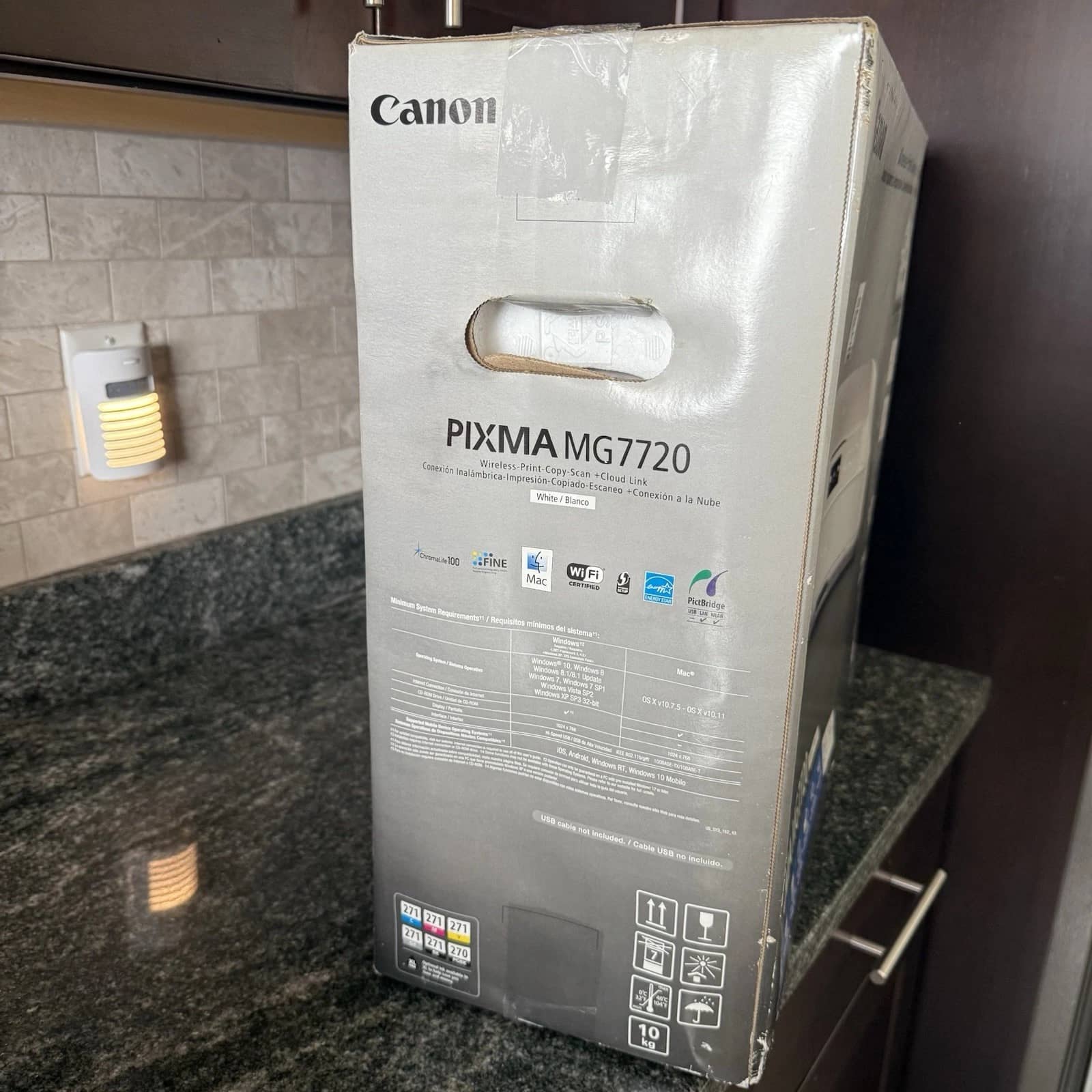 Canon PIXMA MG7720 Black Wireless Printers New