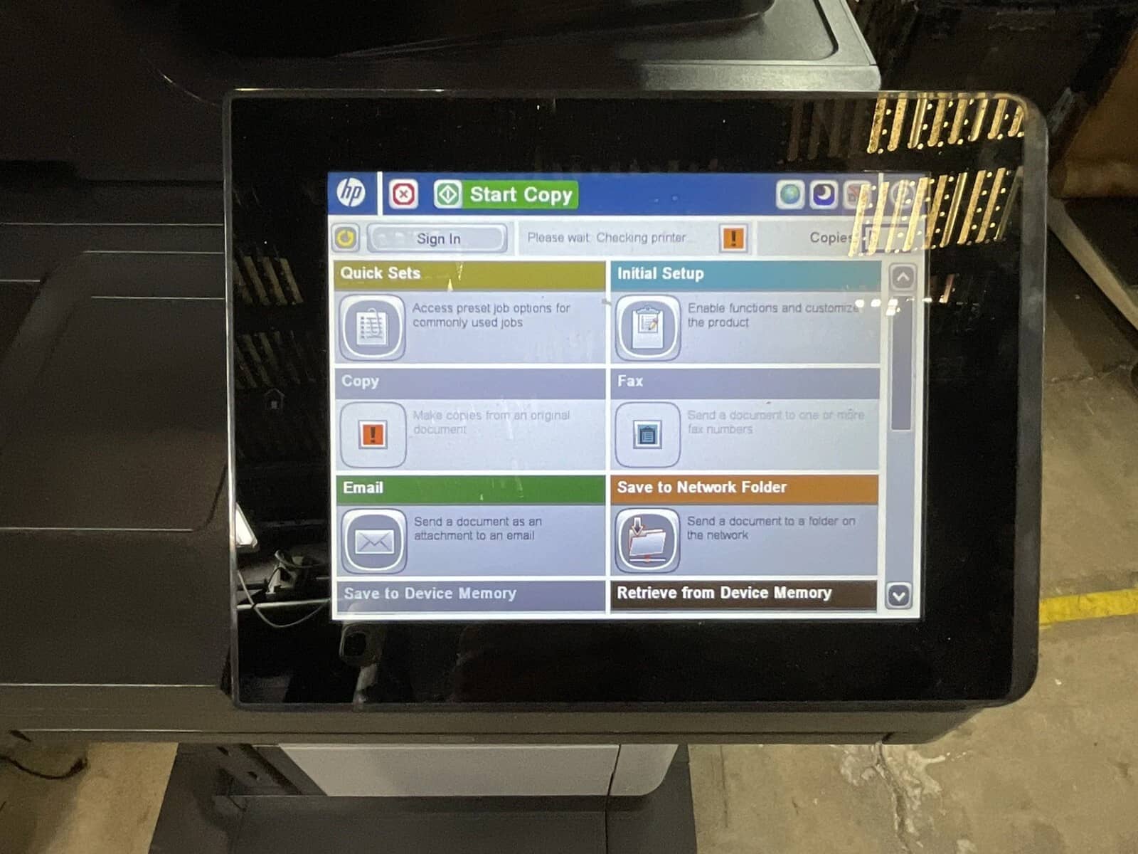 HP Laserjet Enterprise Flow MP M630 Printers Used - Good