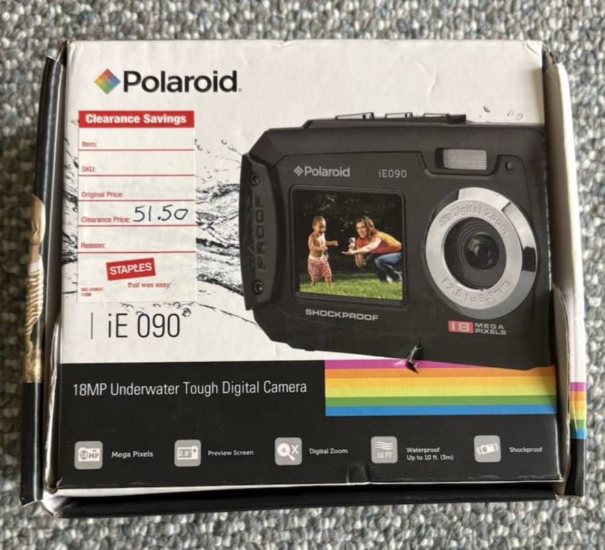 Polaroid IE 090 Digital Cameras Blue Used - Good Body Only