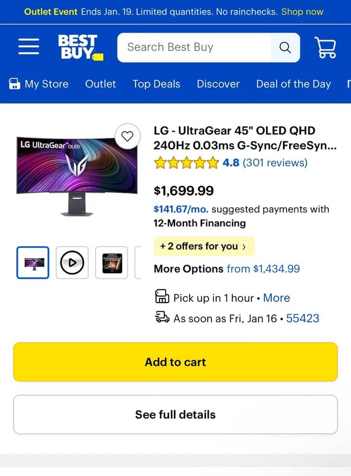 LG 45GR65DC Monitors