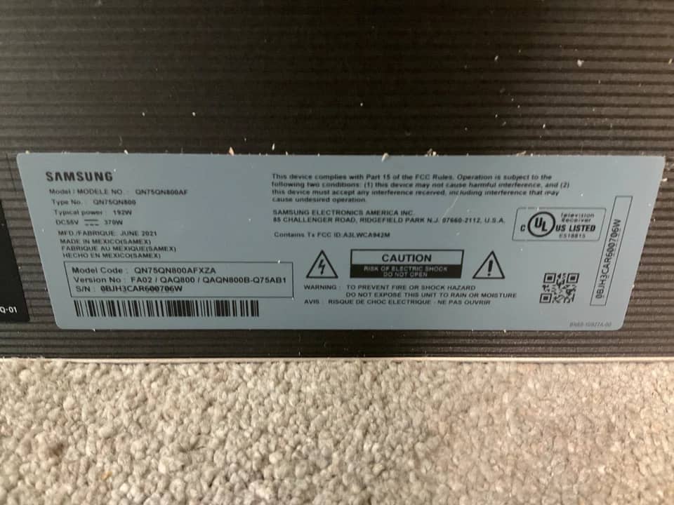 Samsung QN800A TVs