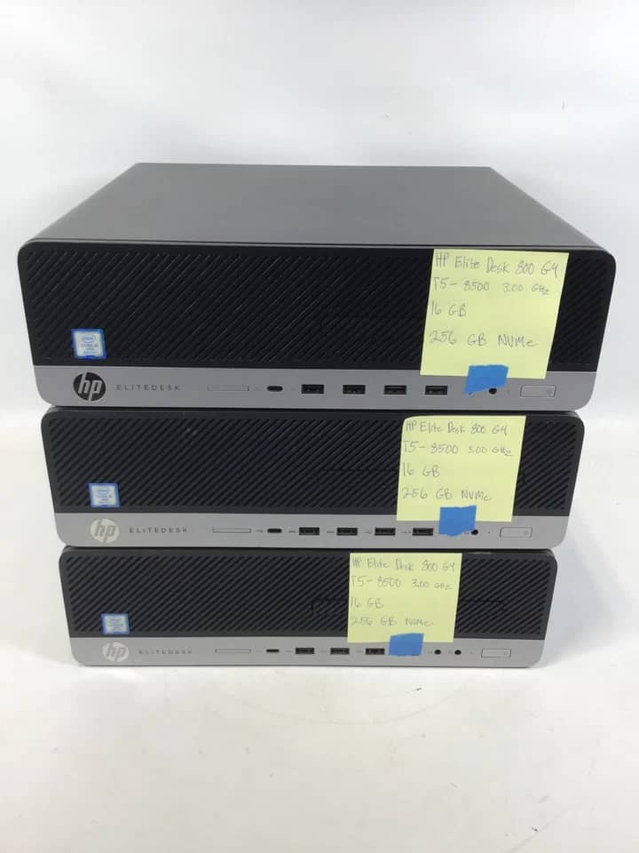 HP EliteDesk 800 G4 SFF Computers 256GB DDR4 Refurbished - Excellent