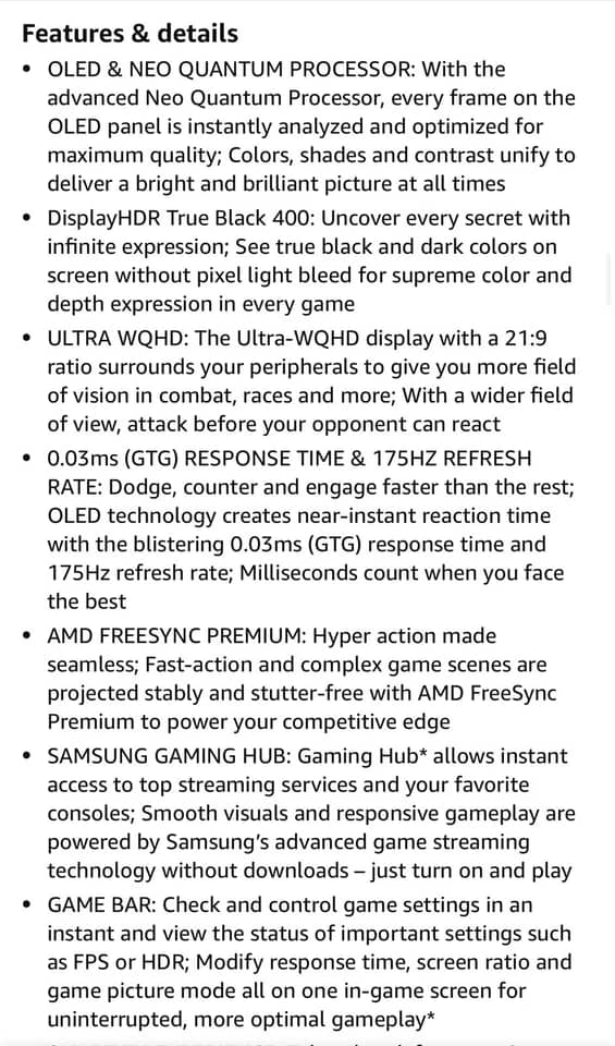 Samsung LS34BG850S Monitors