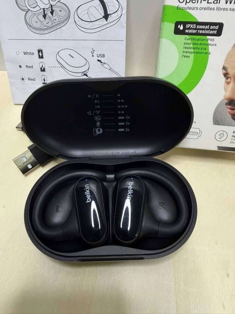 Belkin SoundForm ClearFit Headphones & Earbuds Black New