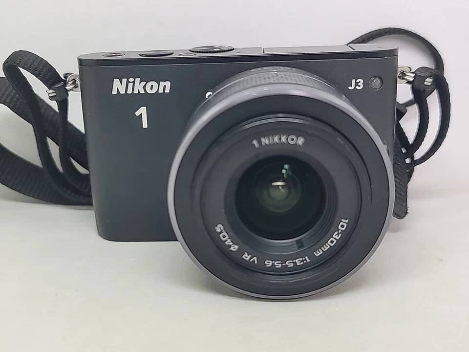 Nikon 1 J3 Digital Cameras White New w/ 10-30mm Kit