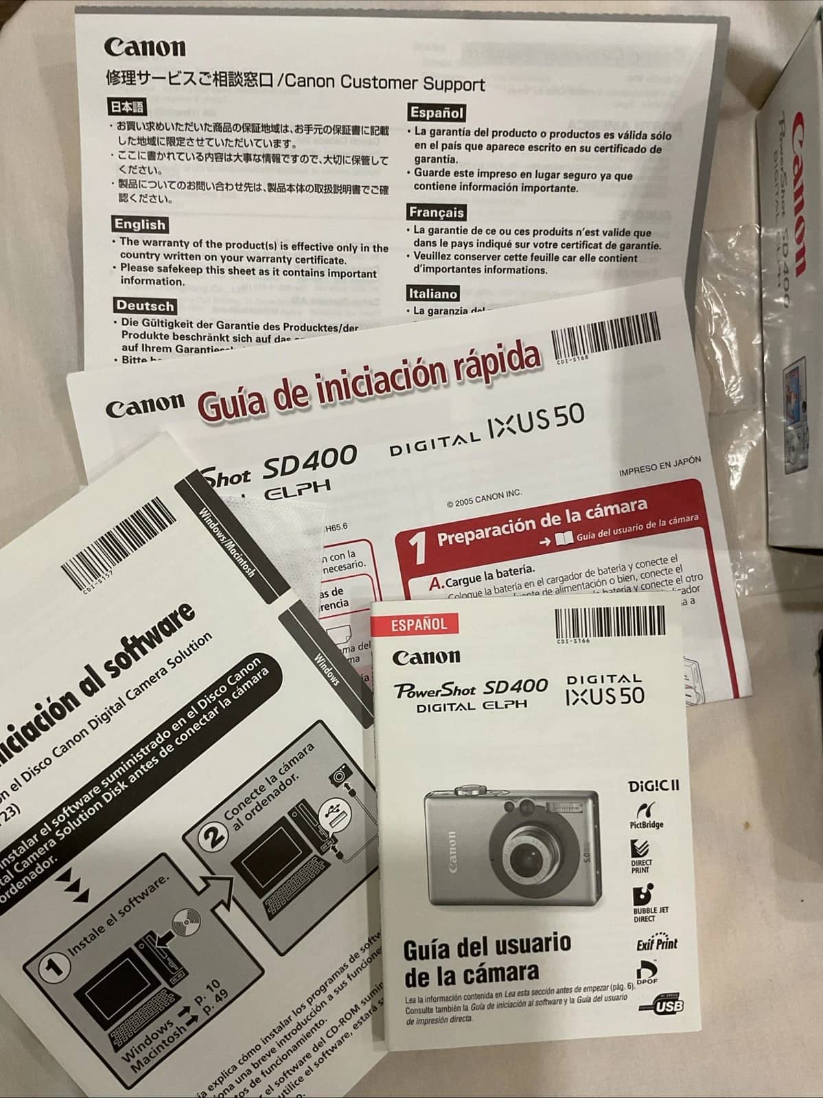 Canon PowerShot SD400 Digital Cameras Silver New Body Only