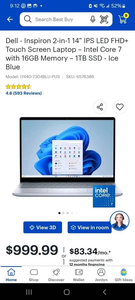 Dell Inspiron 14 7440 Computers