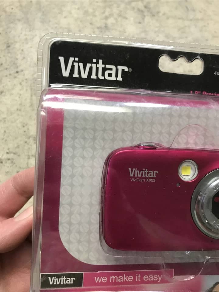 Vivitar ViviCam X022 Digital Cameras pink Used - Good Body Only