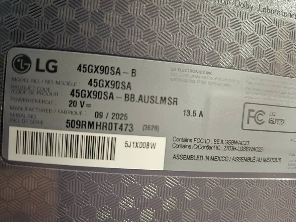 LG 45GX90SA Monitors