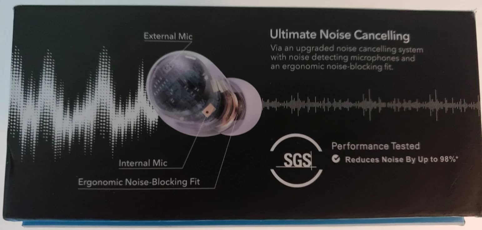 Soundcore Space A40 Headphones & Earbuds Black New