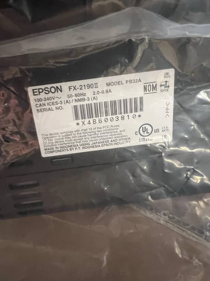 Epson FX-2190II Printers New