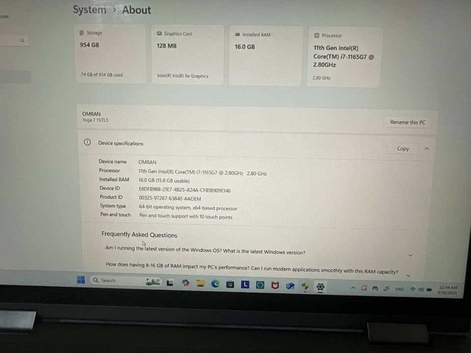 Lenovo Yoga 7 Computers