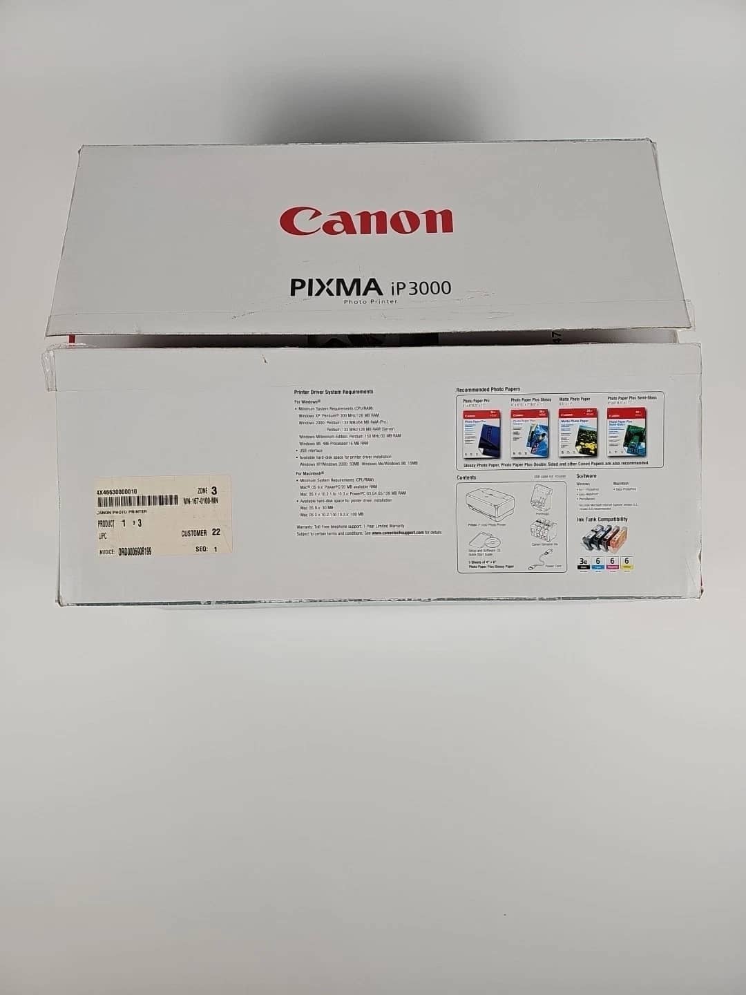 Canon PIXMA iP3000 Printers New
