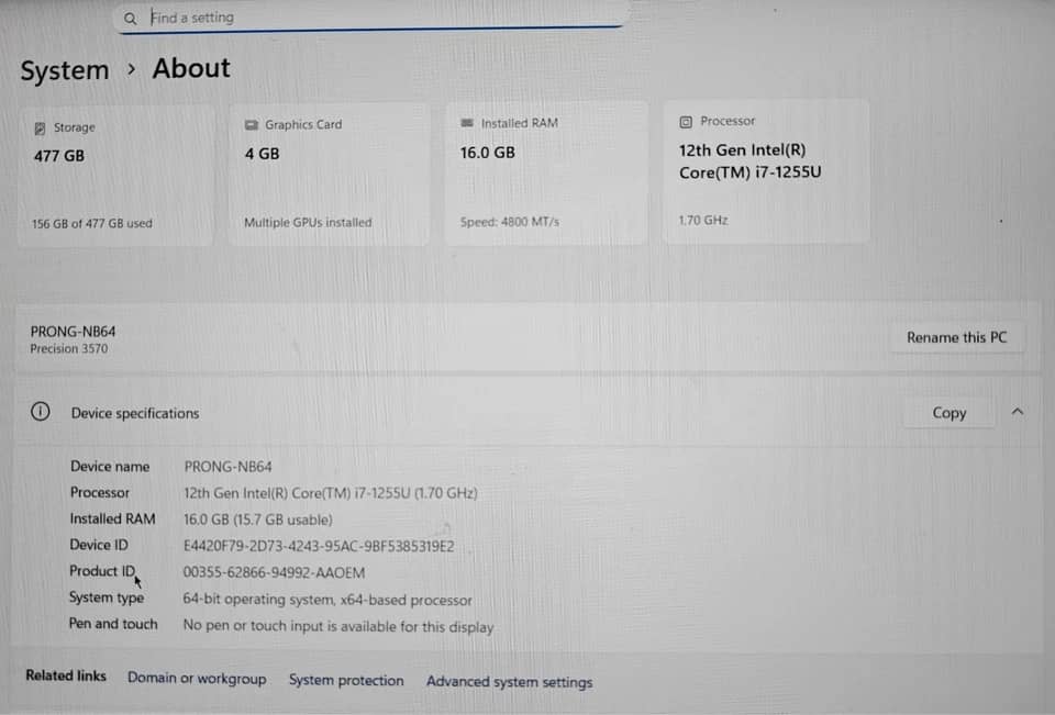 Dell Latitude 3570 Computers