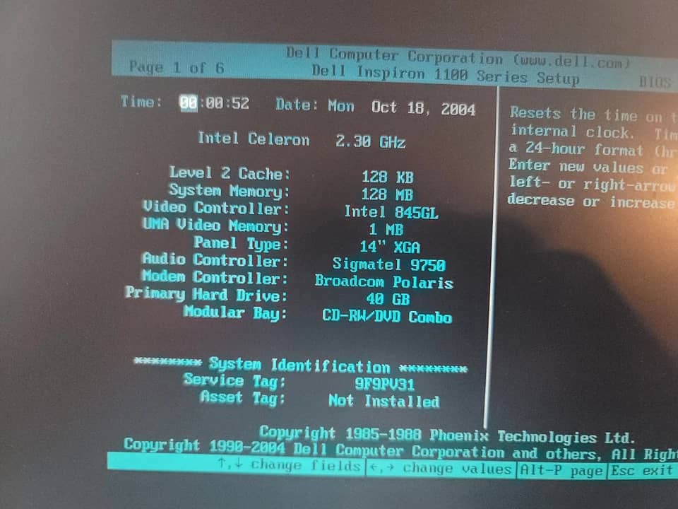 Dell Inspiron 1100 Computers