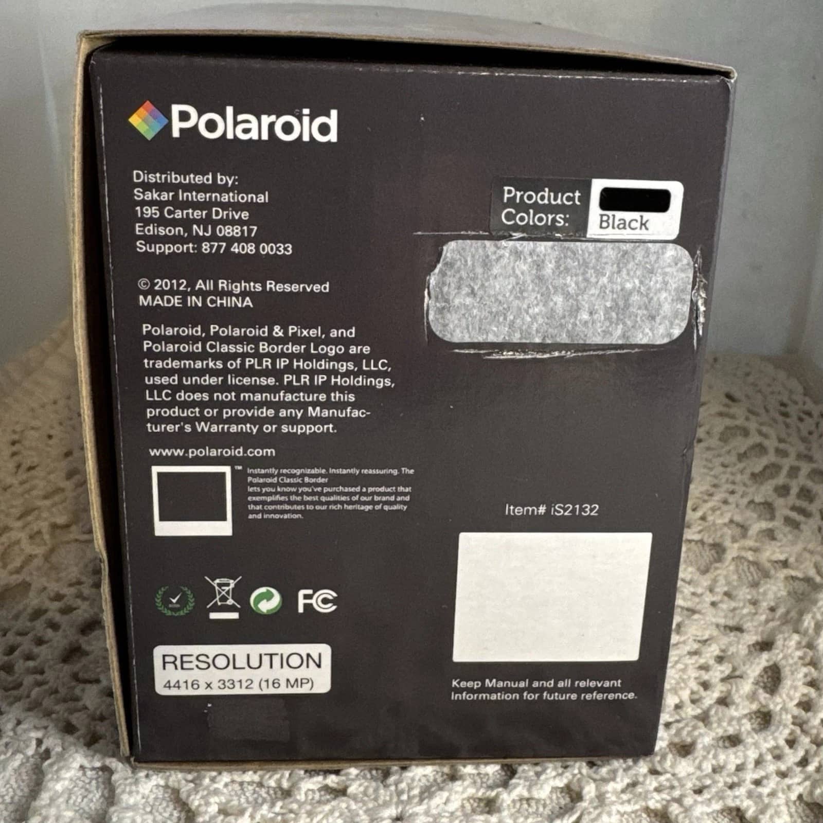 Polaroid iS2132 Digital Cameras Black New Body Only