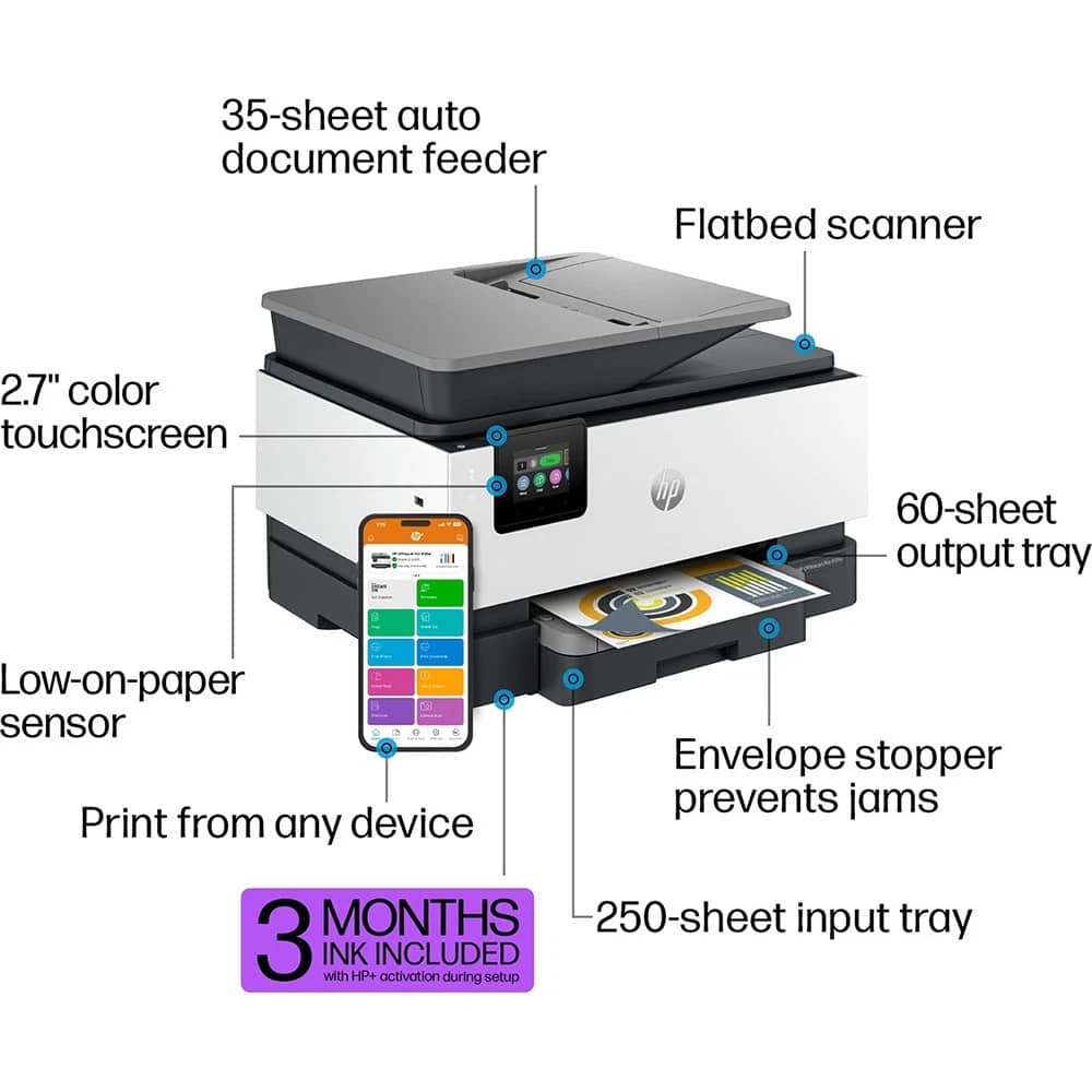 HP OfficeJet Pro 9125e Printers New
