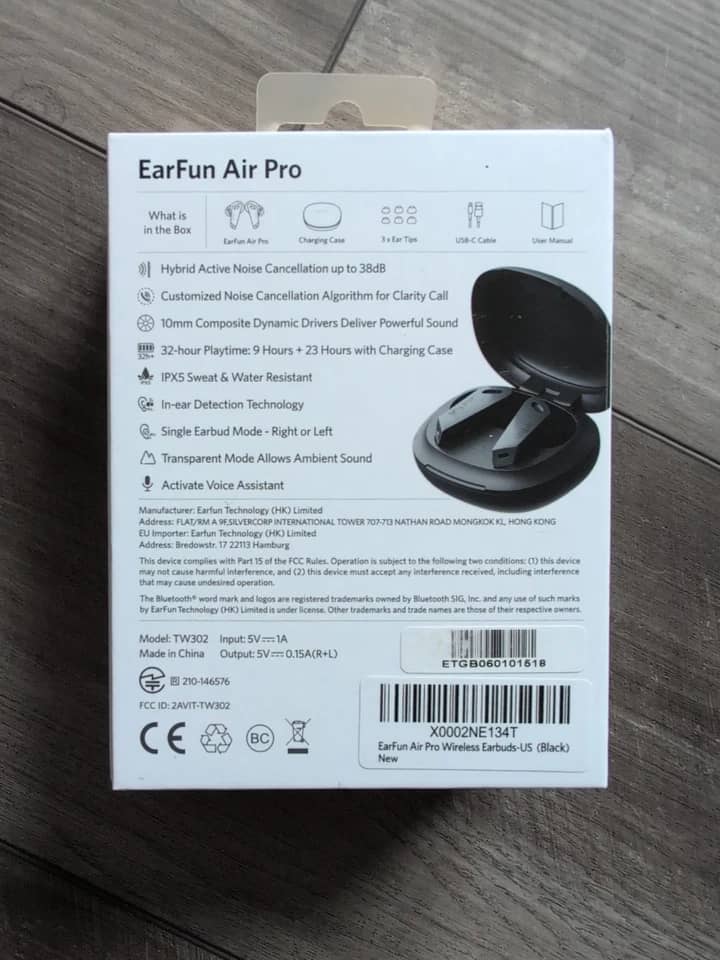 EarFun Air Pro Headphones & Earbuds White New