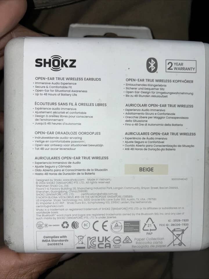 Shokz T920-ST-BK-US Headphones & Earbuds 