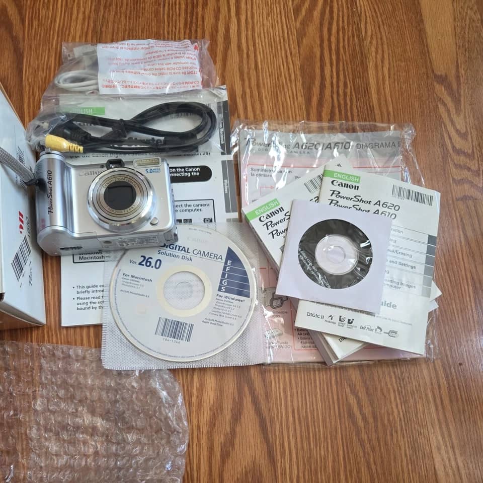 Canon PowerShot A610 Digital Cameras Silver New Body Only