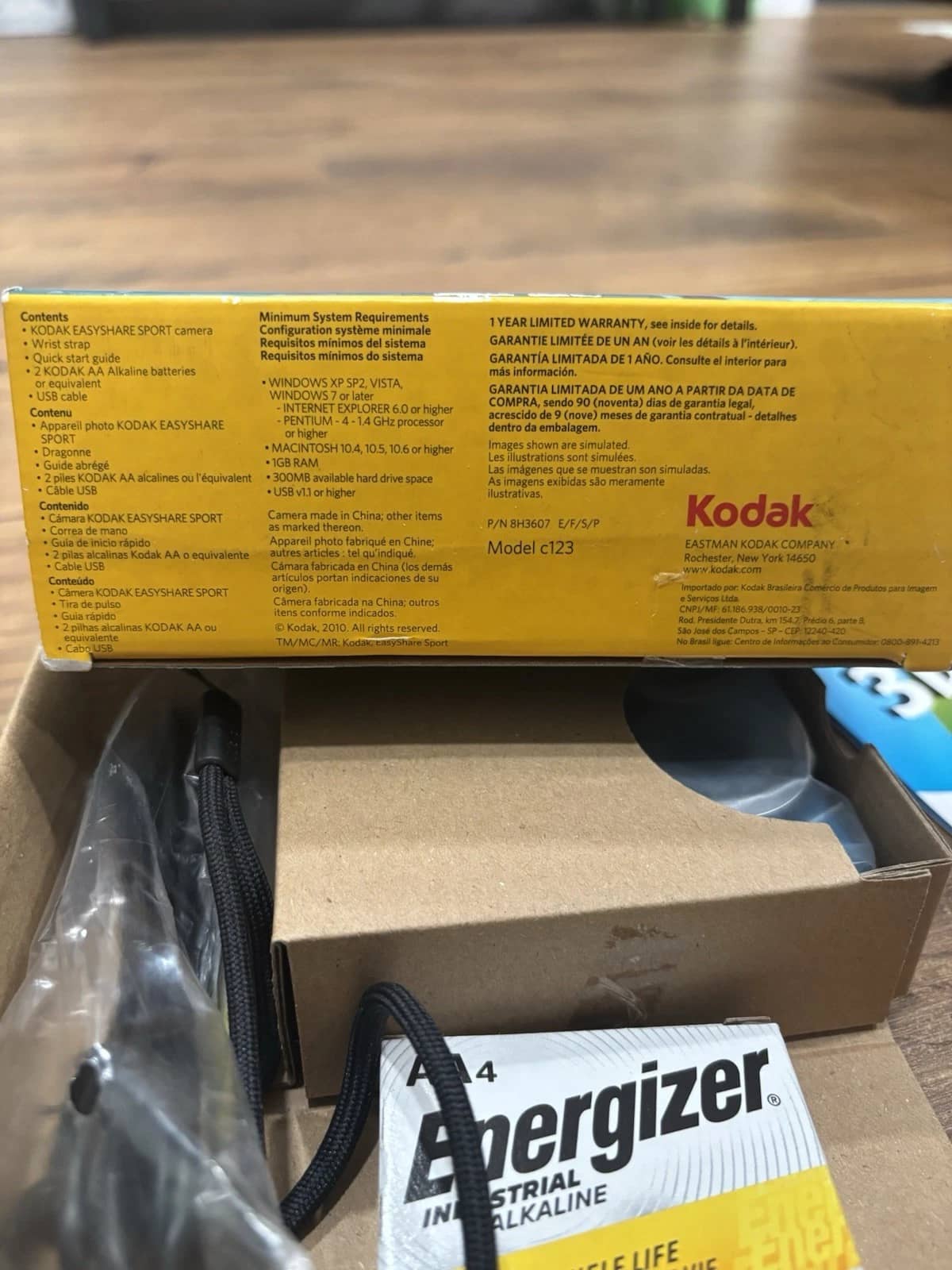 Kodak EasyShare Sport C123 Digital Cameras Blue New Body Only