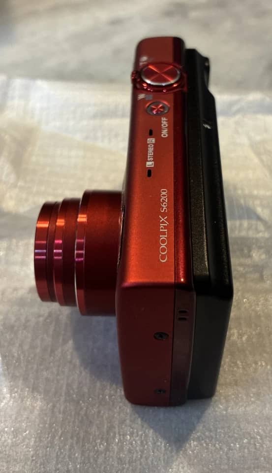 Nikon COOLPIX S6200 Digital Cameras Red New Body Only