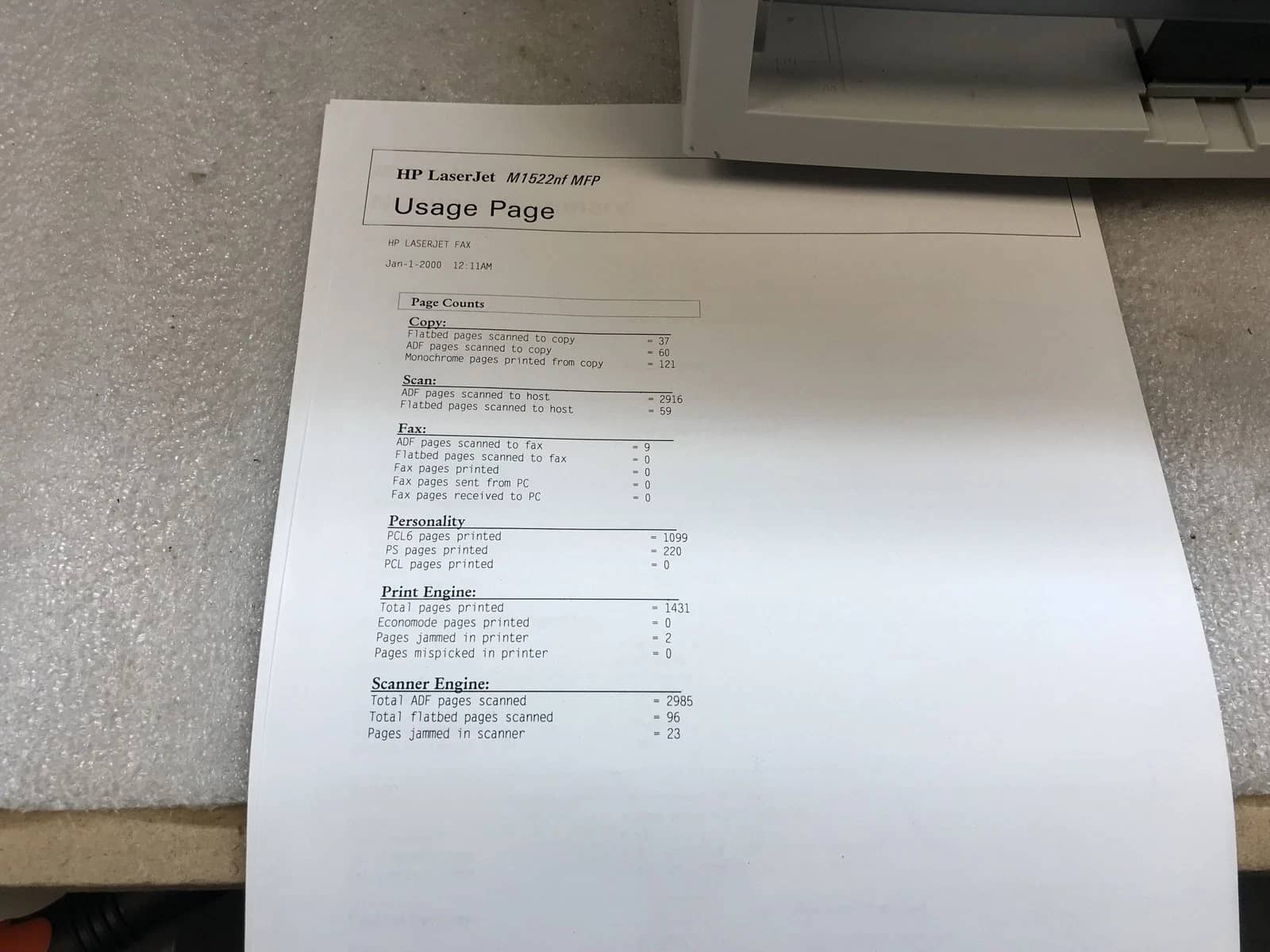 HP M1522nf Printers Refurbished - Excellent