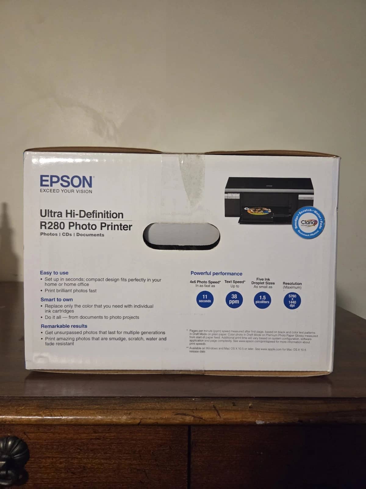 Epson Stylus Photo R280 Printers Black New