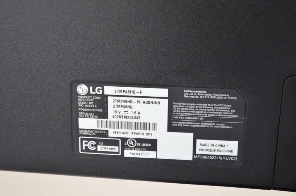 LG 27MP59G Monitors