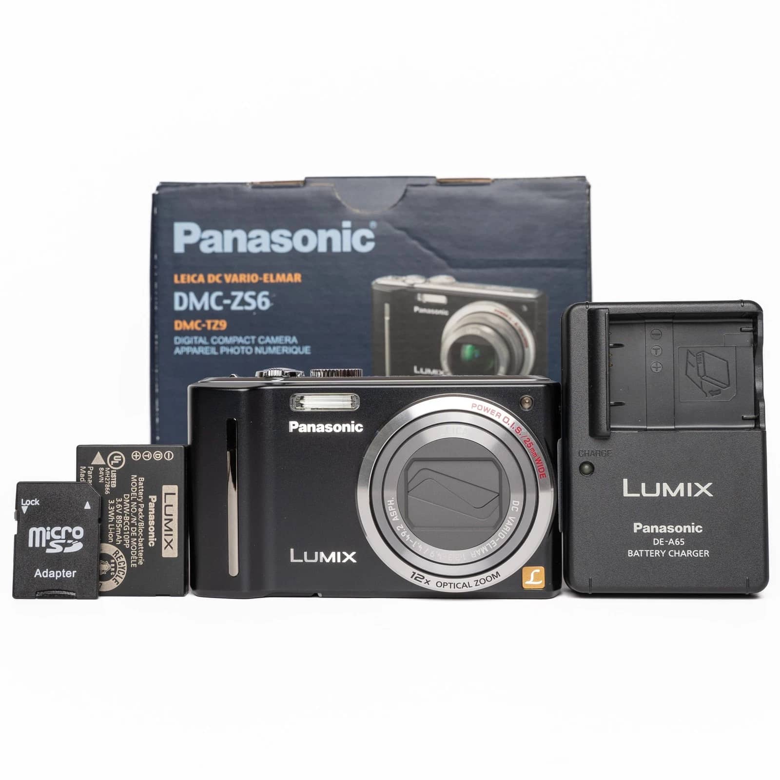Panasonic LUMIX ZS6 Digital Cameras Black New Body Only