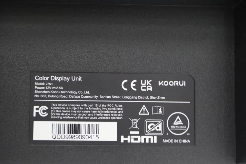 KOORUI 27N1 Monitors