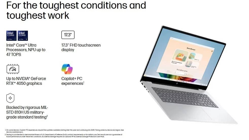 HP OmniBook 7 Touch 17t-DC000 Computers 1TB 16GB Refurbished - Premium