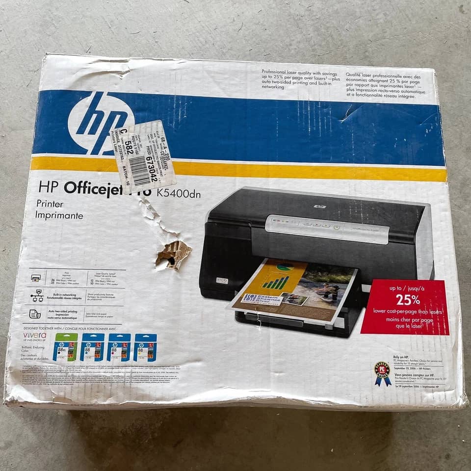 HP OfficeJet Pro K5400dn Printers New