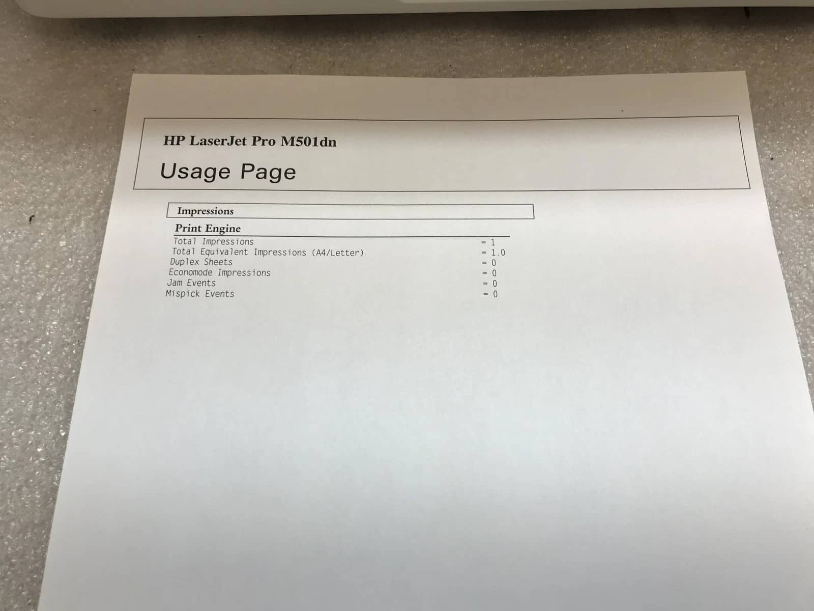 HP M501 Printers Used - Good
