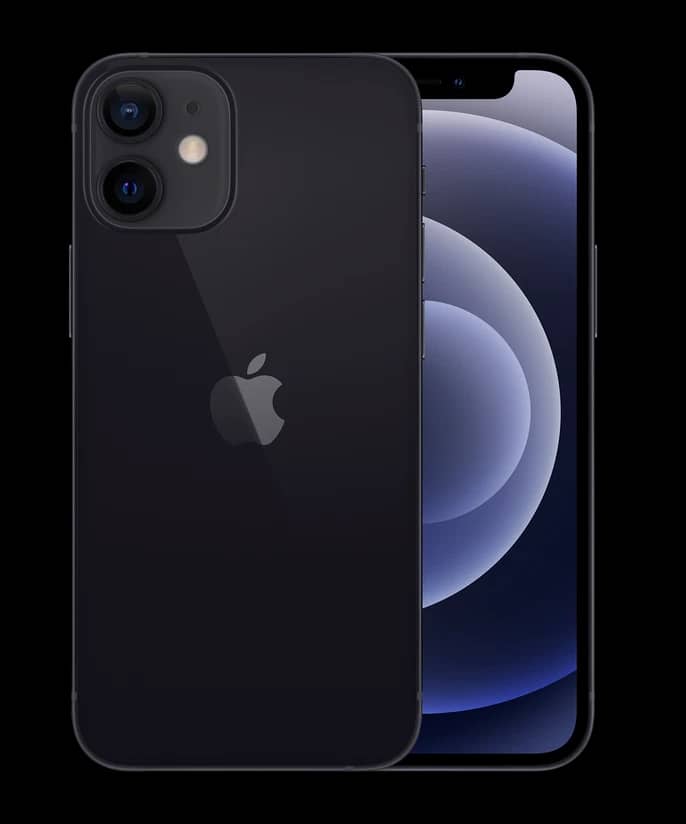 Apple iPhone 12 mini Cell Phones Black Unlocked 64GB Refurbished - Excellent