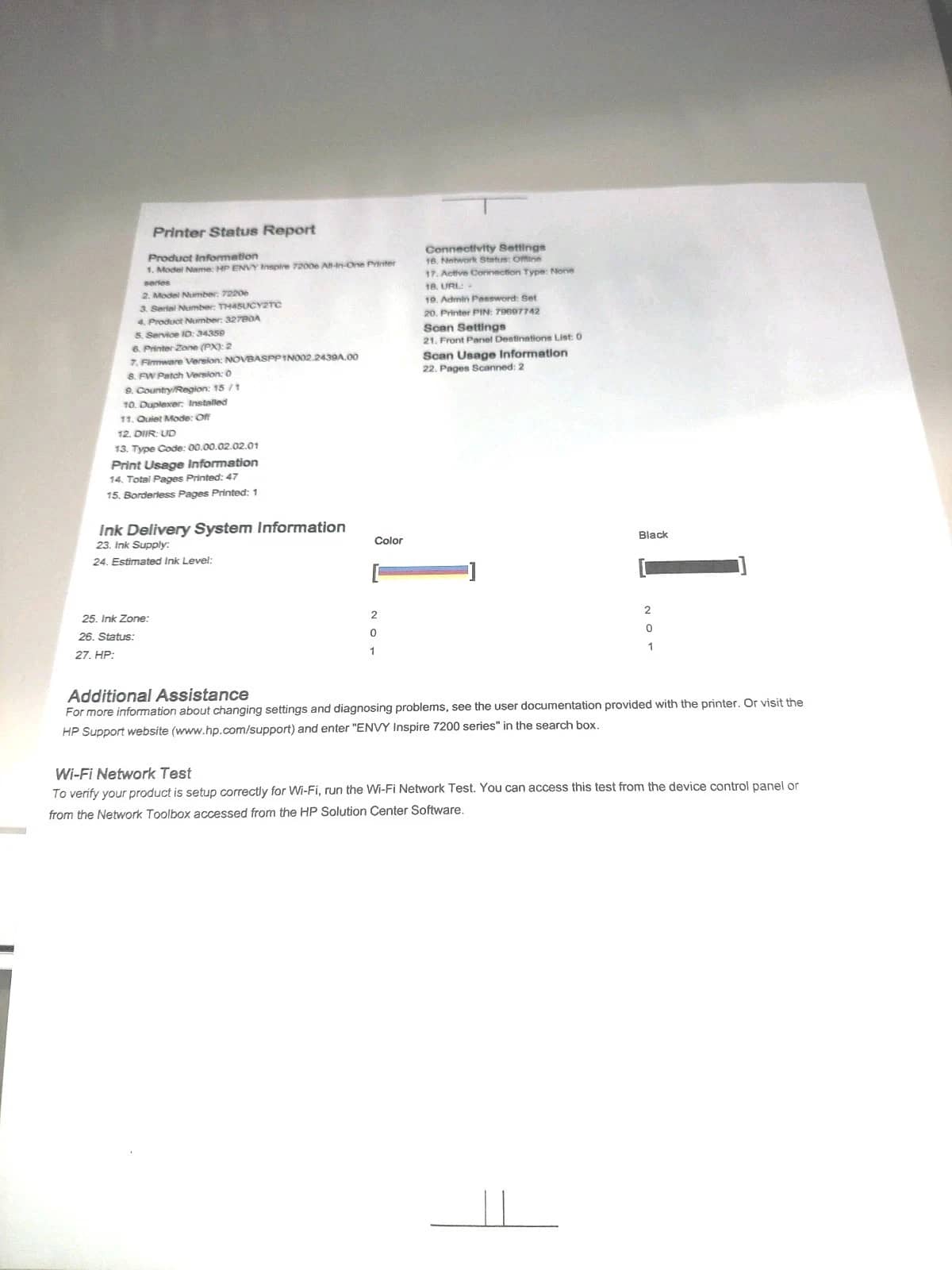 HP envy inspire 7220e Printers Used - Good