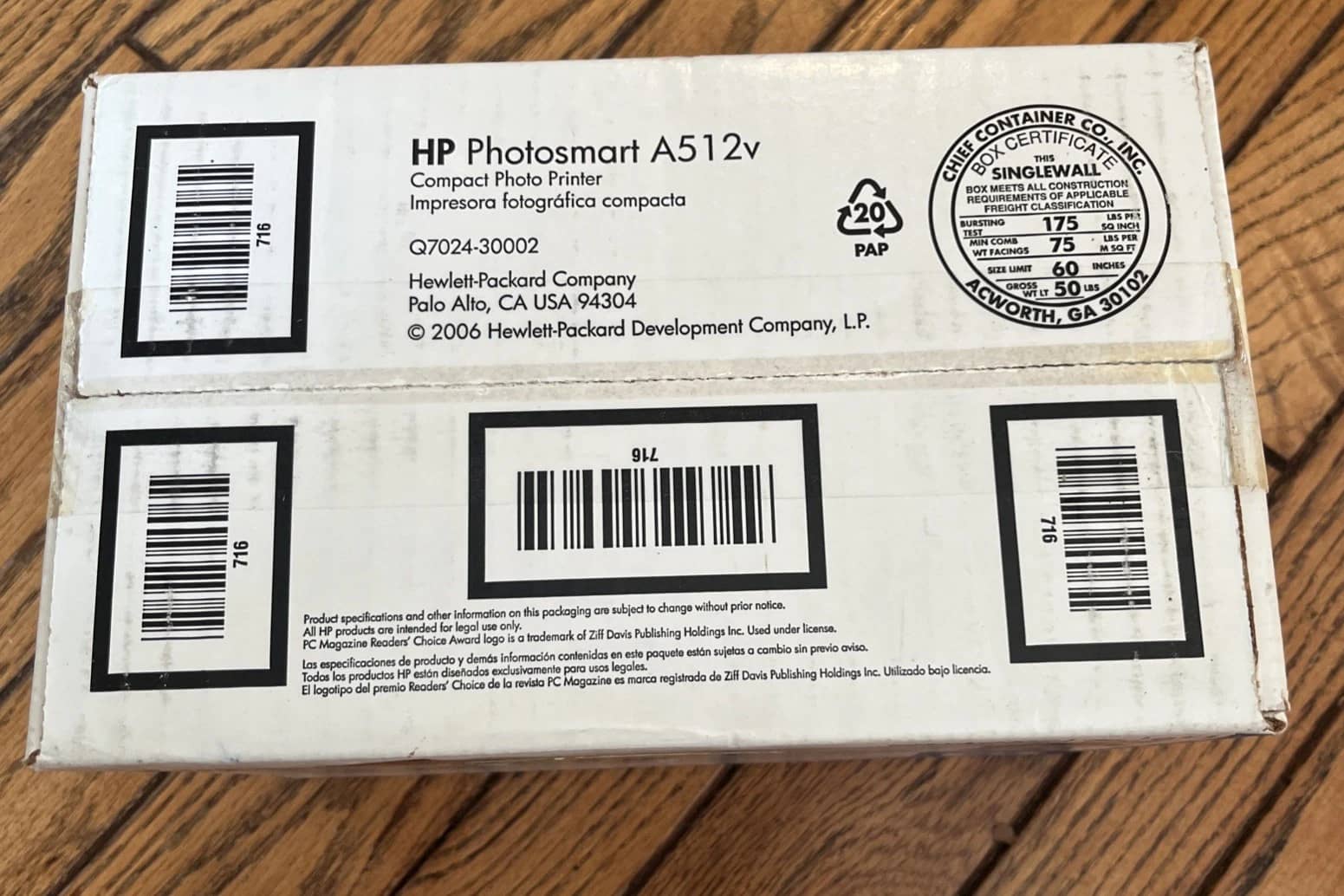 HP Photosmart A512v Printers New
