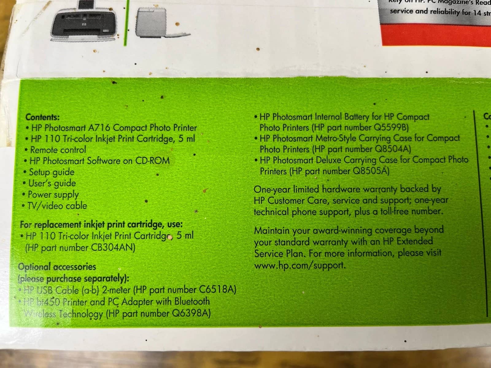 HP a716 Printers New