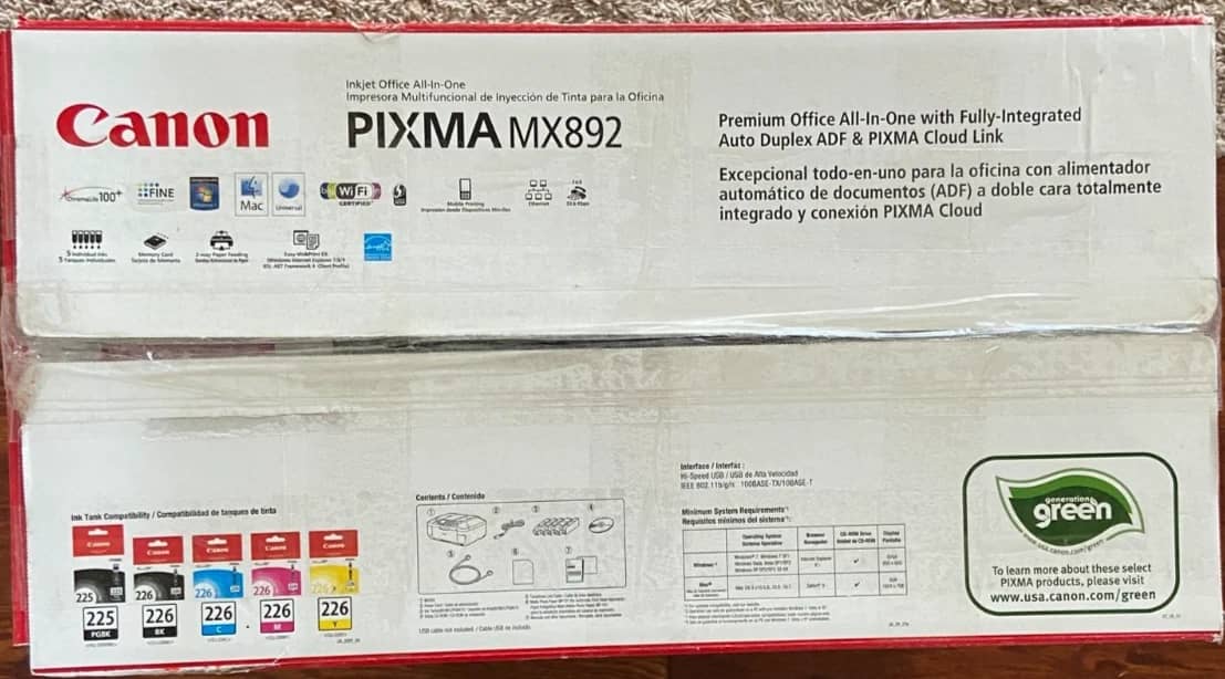 Canon Pixma MX892 Printers New
