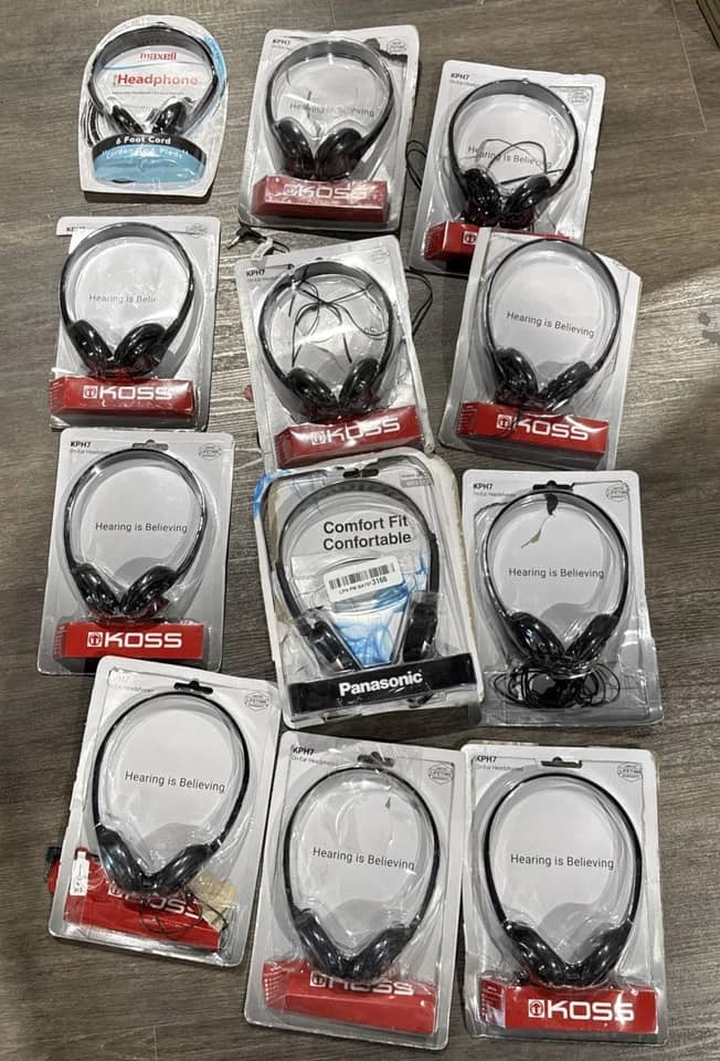 Koss KPH7 Headphones & Earbuds Black New