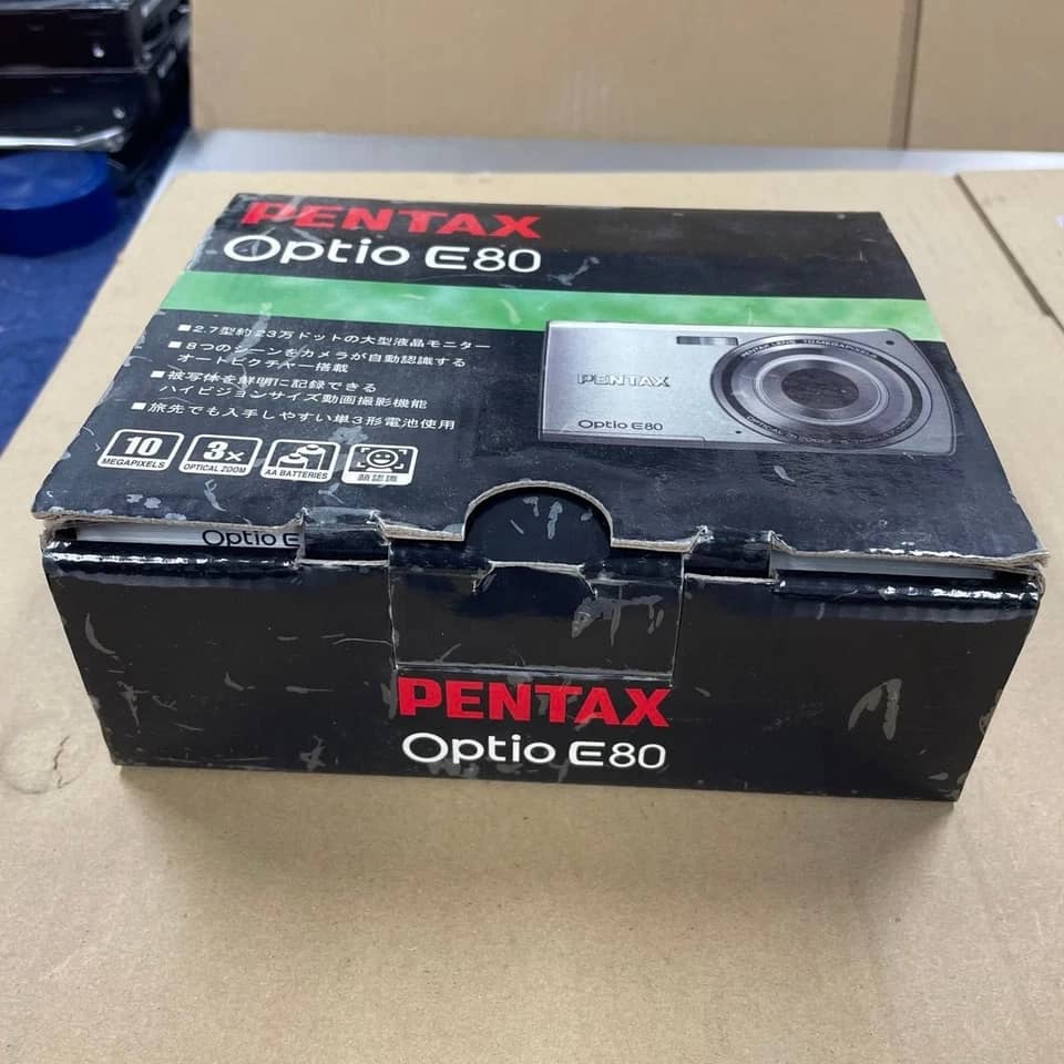 Pentax OPTIOE80 Digital Cameras Black New Body Only